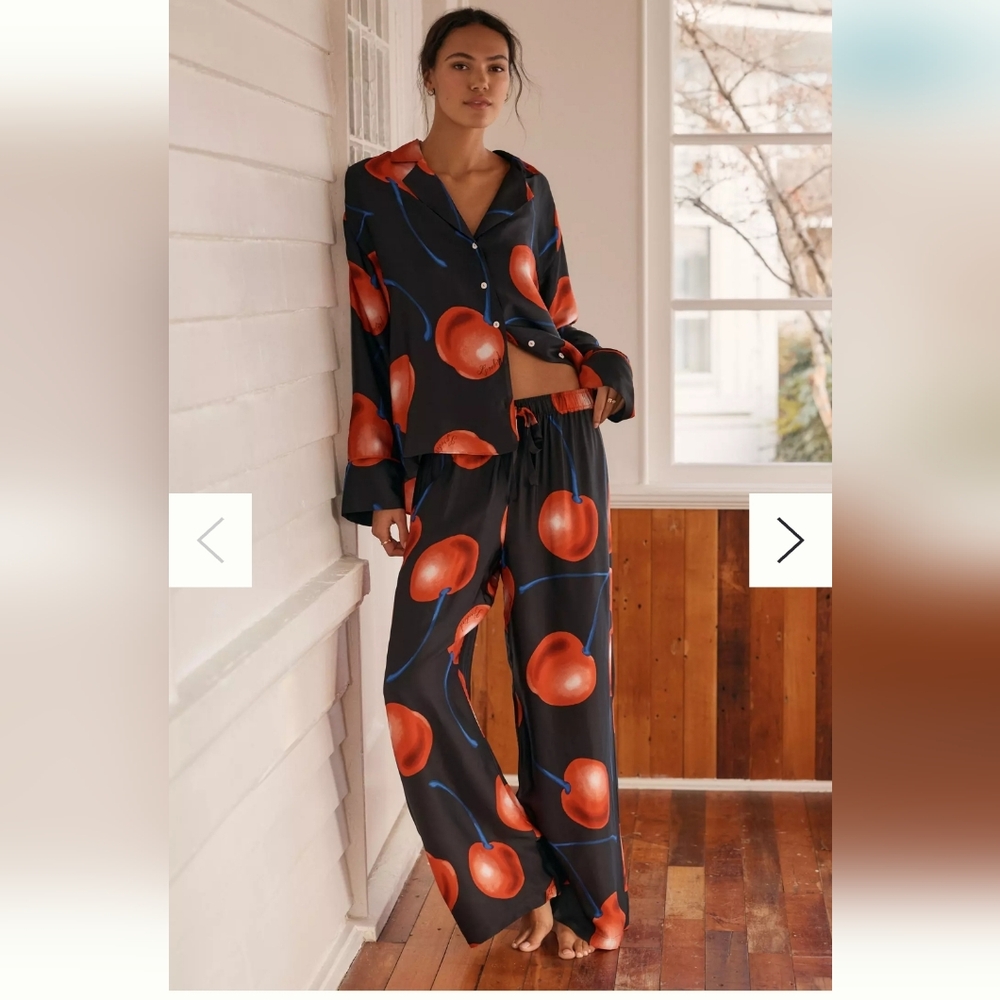 NWT LyreBird  For Anthropologie Silky Pajama Set